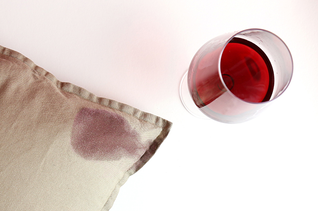 Wine Stain on Upholstery