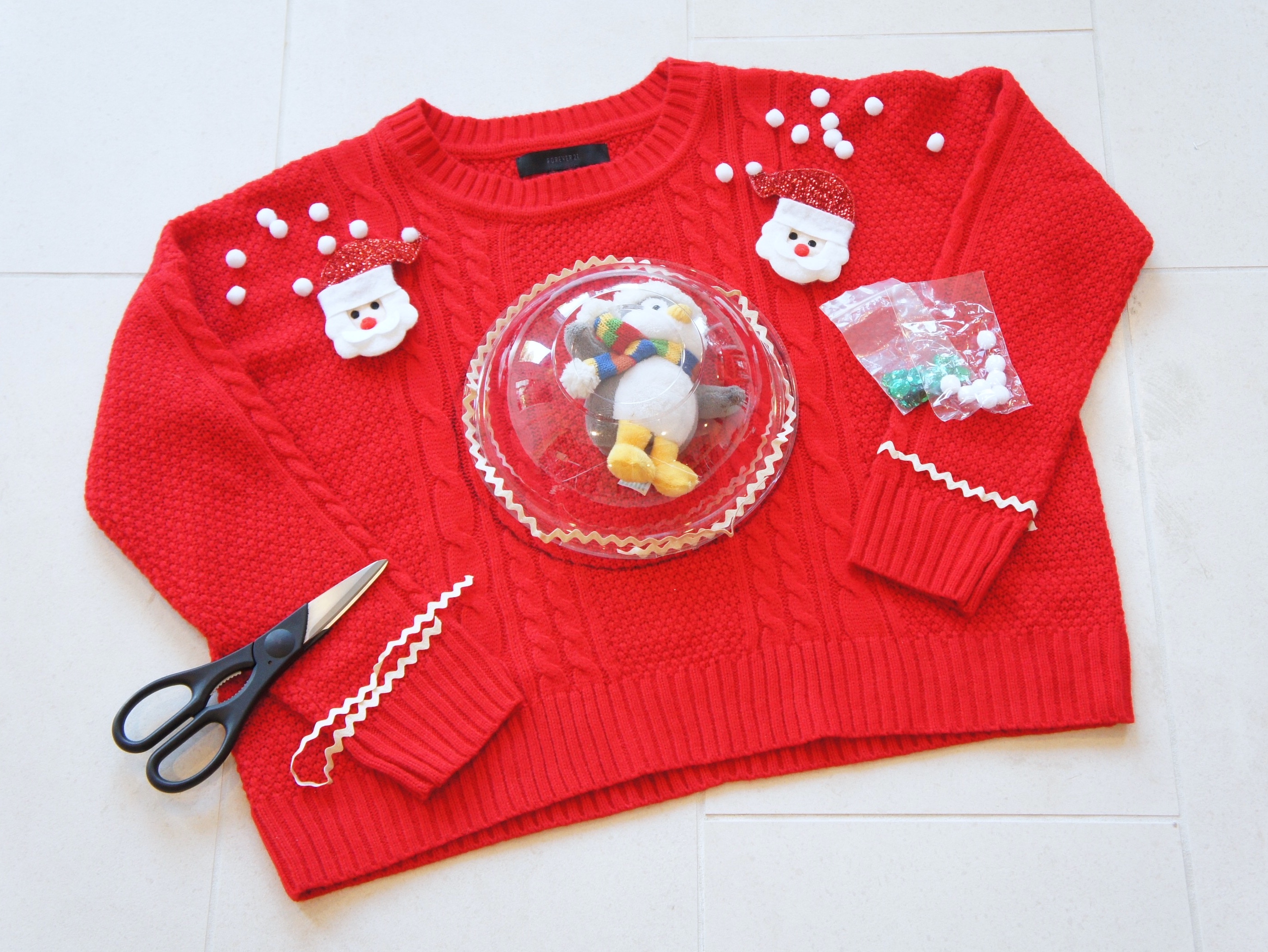 Step 2 DIY Ugly Christmas Sweater