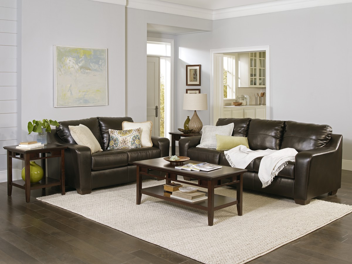Living room set with rug