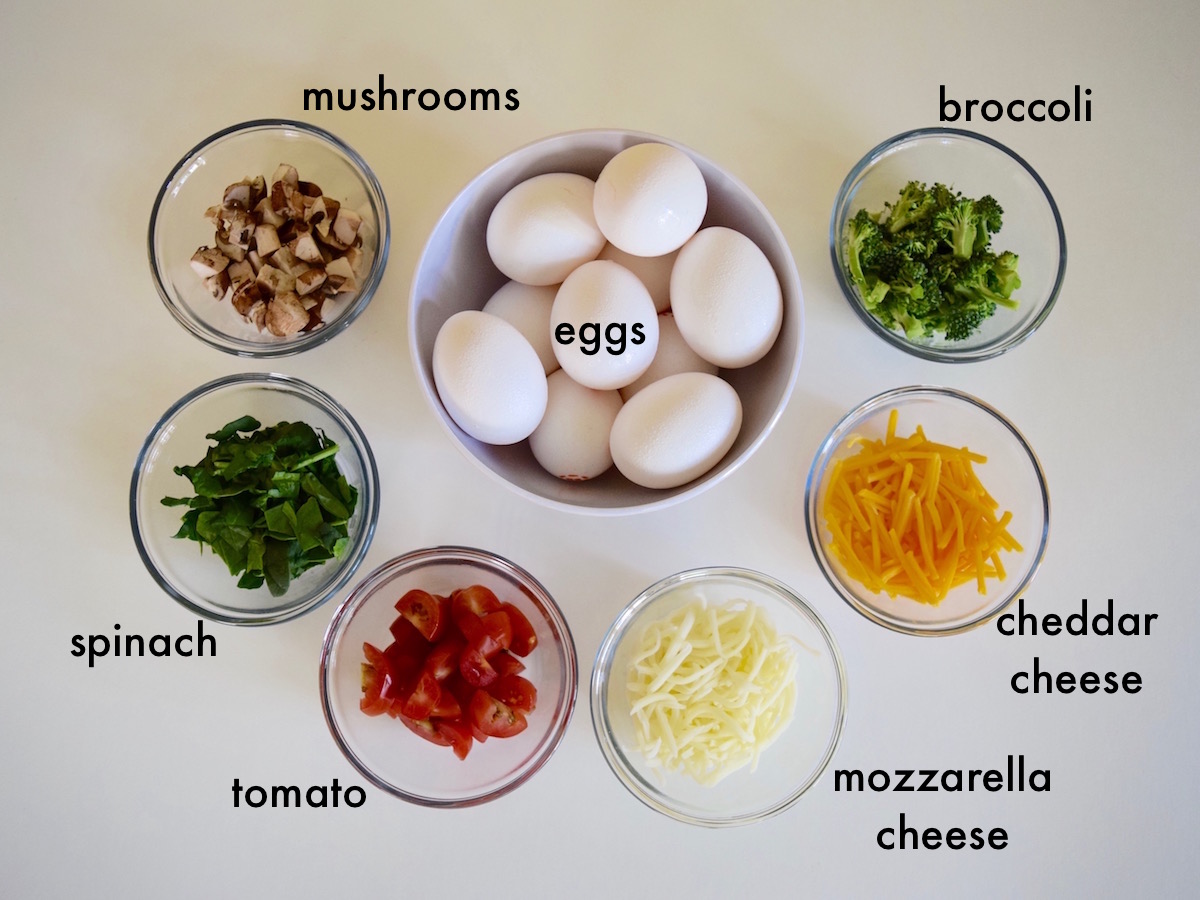 Egg muffin ingredients list