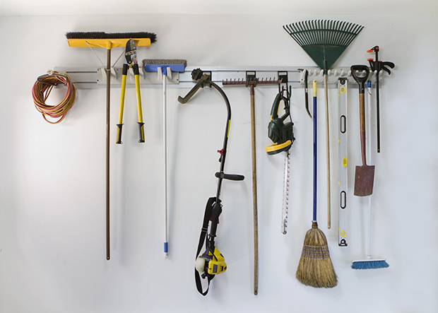 Garage tools hanging