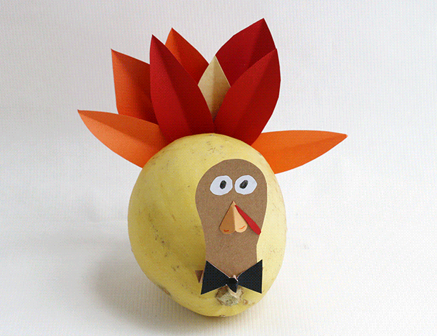 Thanksgiving Craft Ideas: Vegetable Turkeys