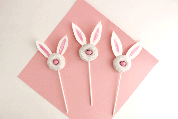 Easter Crafts for Kids: Donut Bunnies