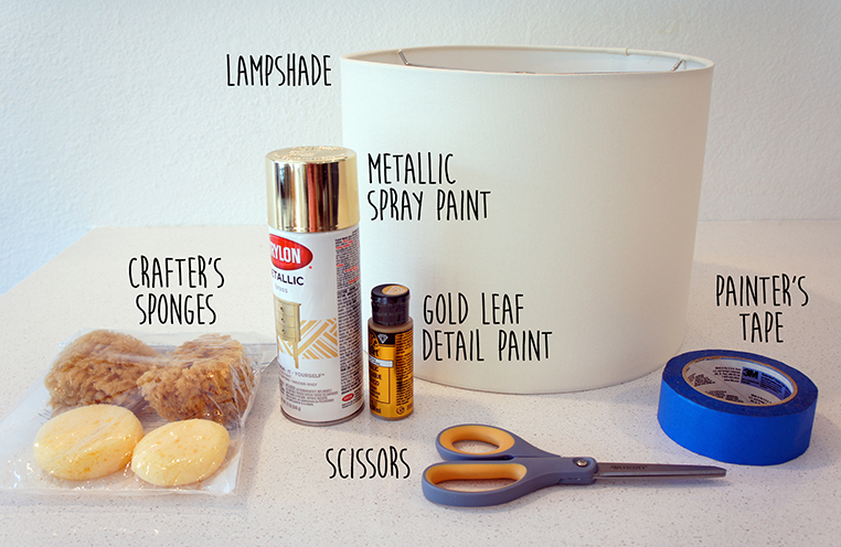 Weekend Project Diy Lampshade Front, How To Paint The Inside Of A Lampshade
