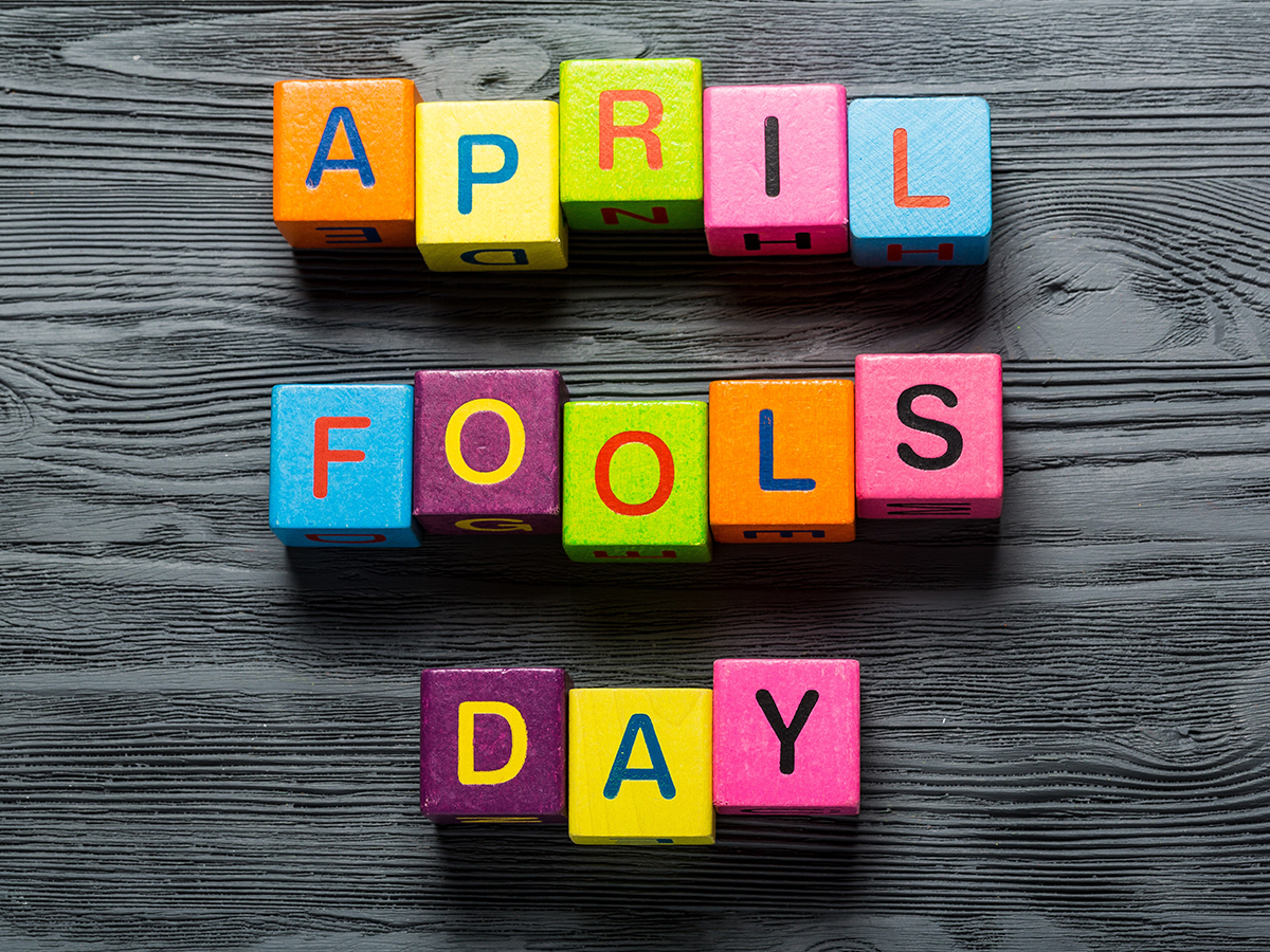 April Fools' Day in block letters