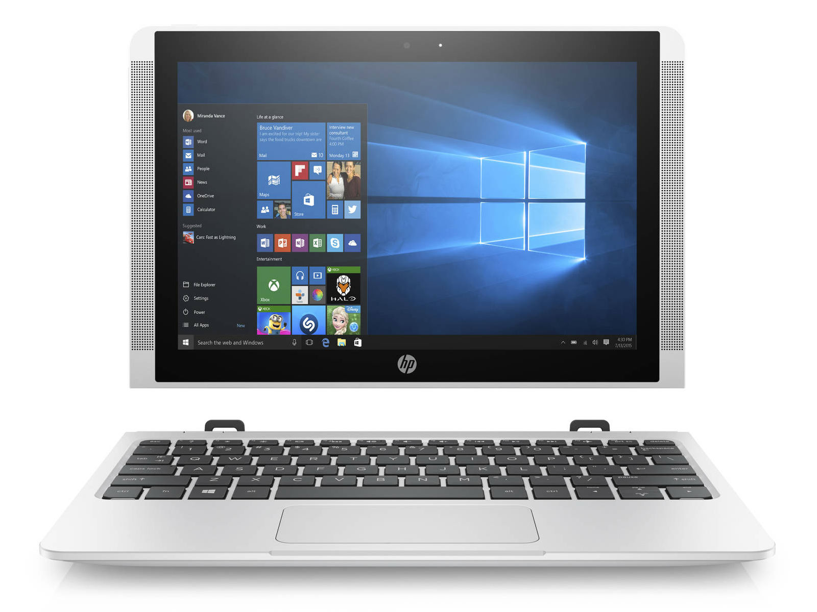 HP x2 detachable tablet 10-p010nr