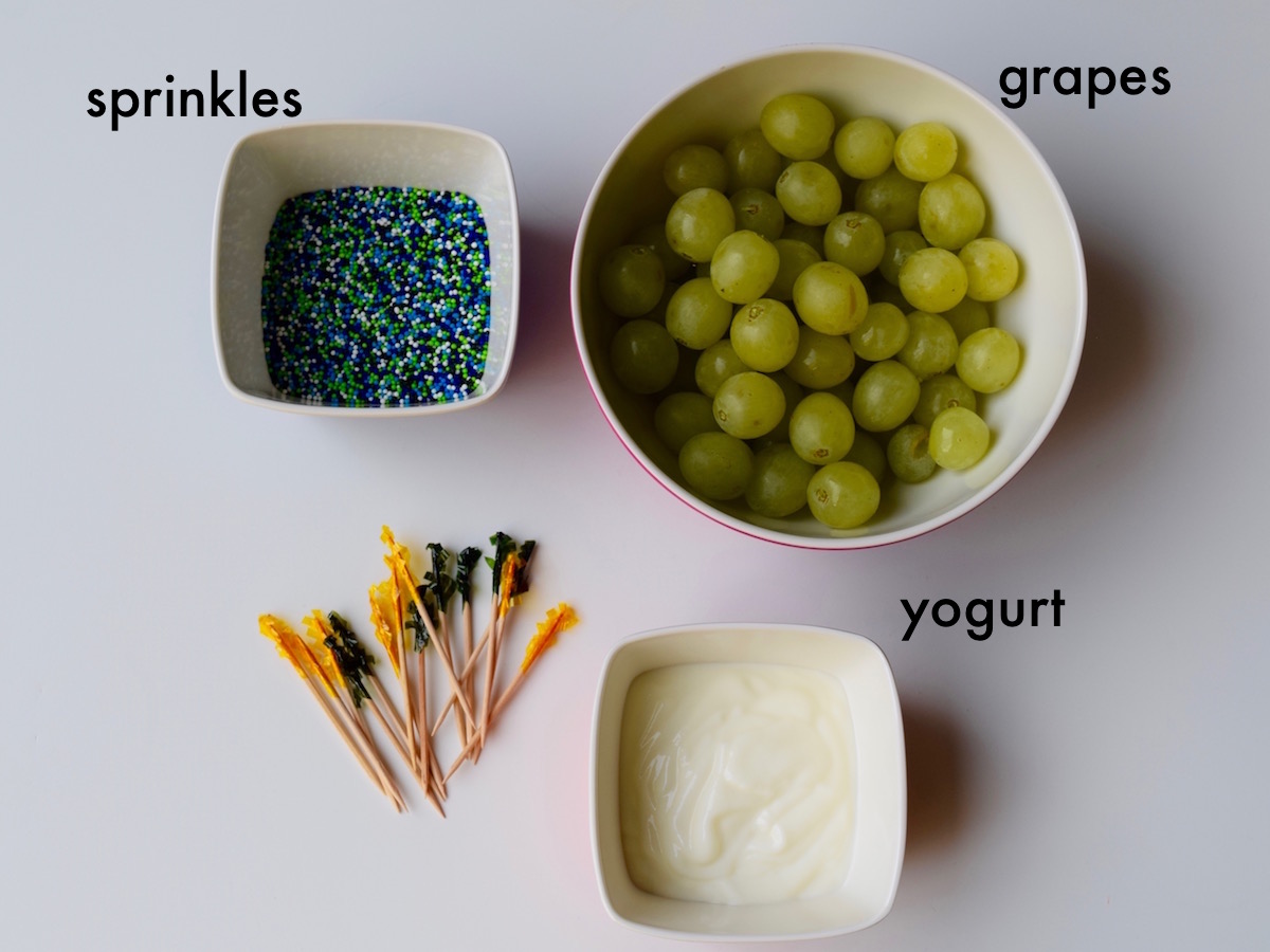 Fro-yo grapes after-school snacks ingredients