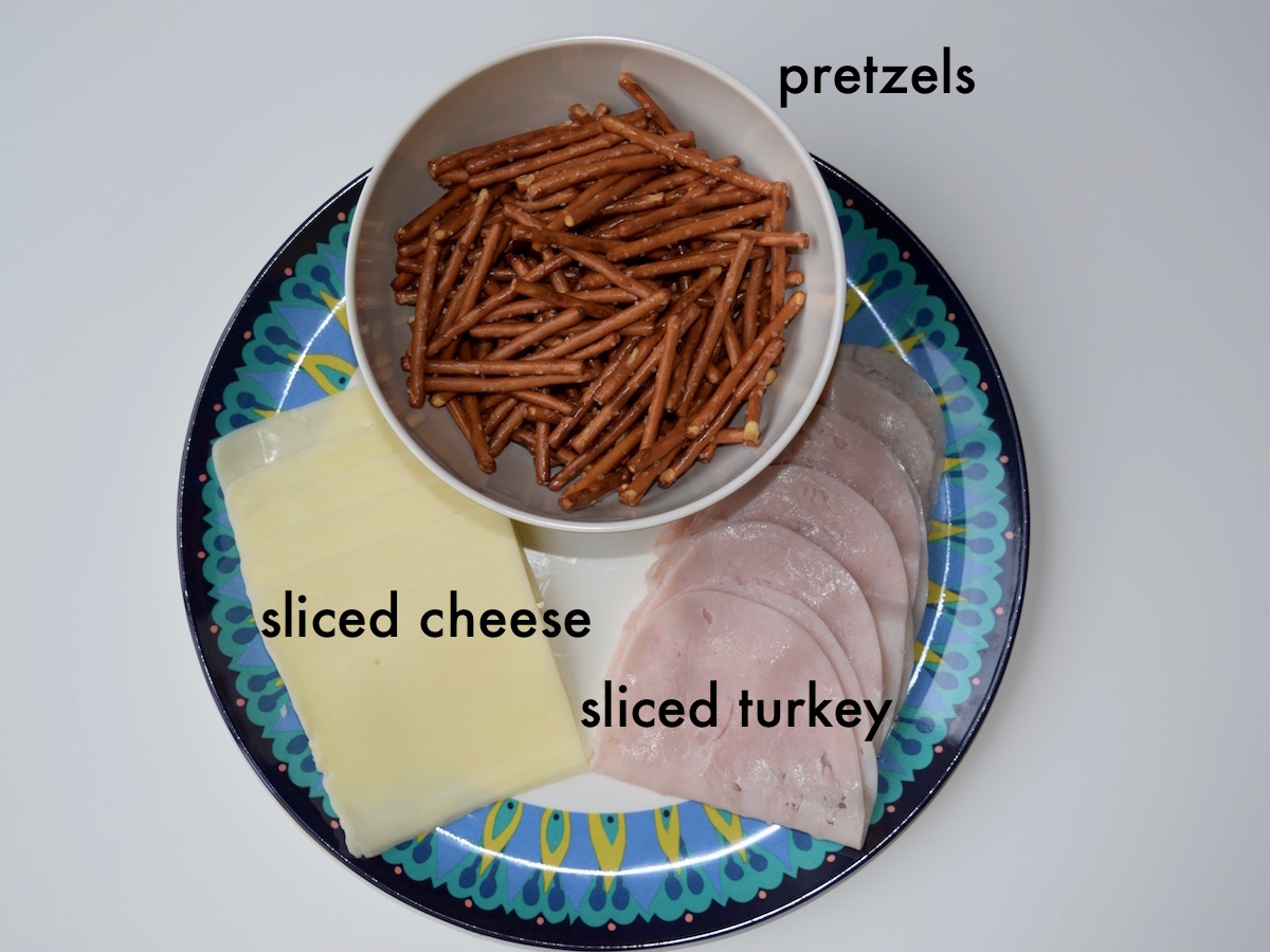 Turkey and cheese rolls after-school snacks ingredients