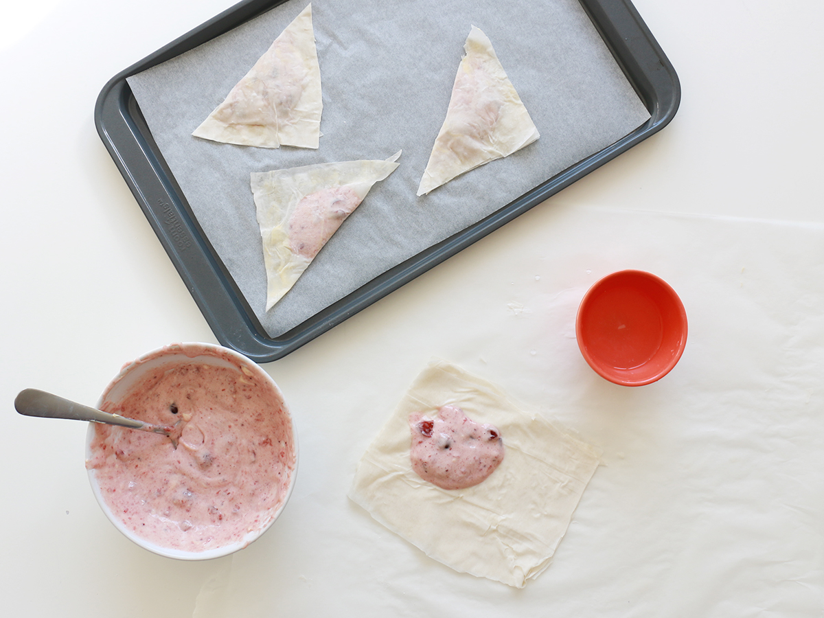 How to make Cranberry Phyllo Turnovers