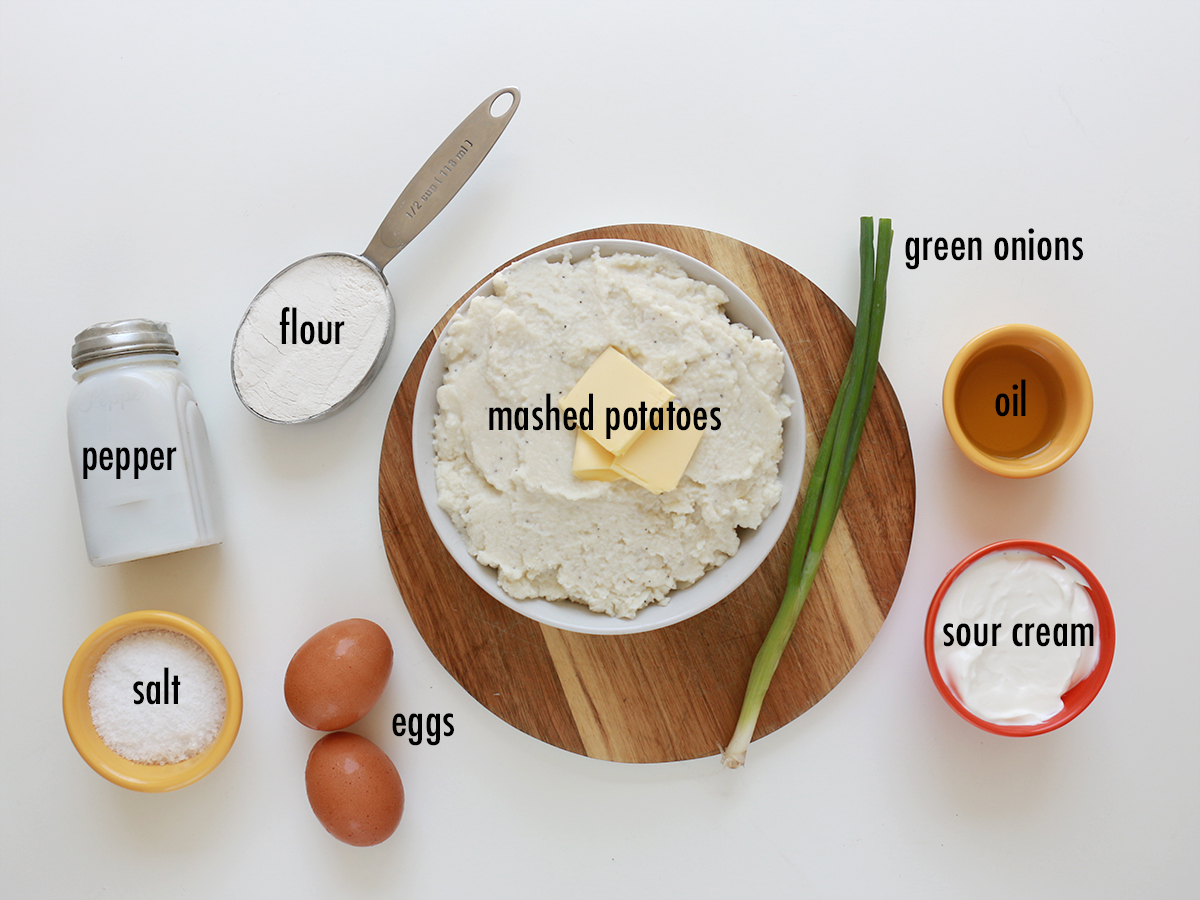 Mashed potato pancake ingredients