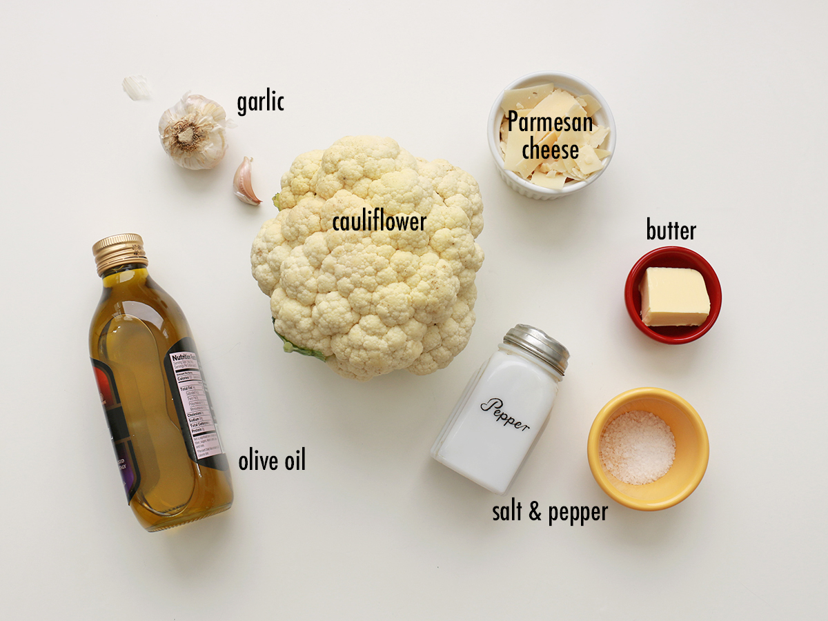 Garlic Mashed Cauliflower ingredients