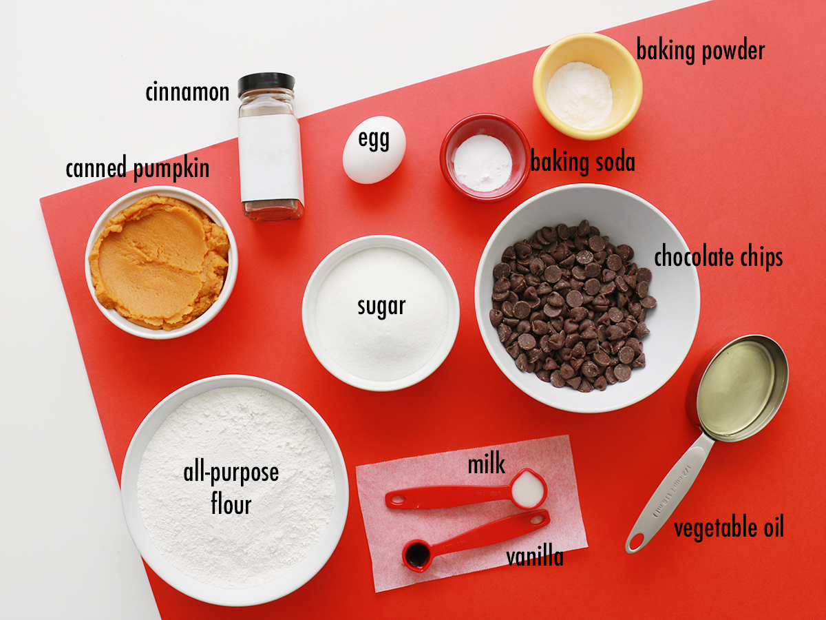 Pumpkin chocolate chip cookies ingredients