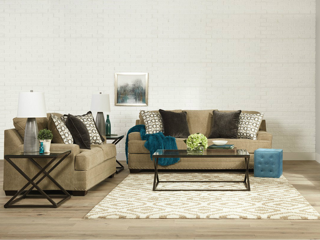 Simmons Sofa and Loveseat Bring Glamour to Your Living Room