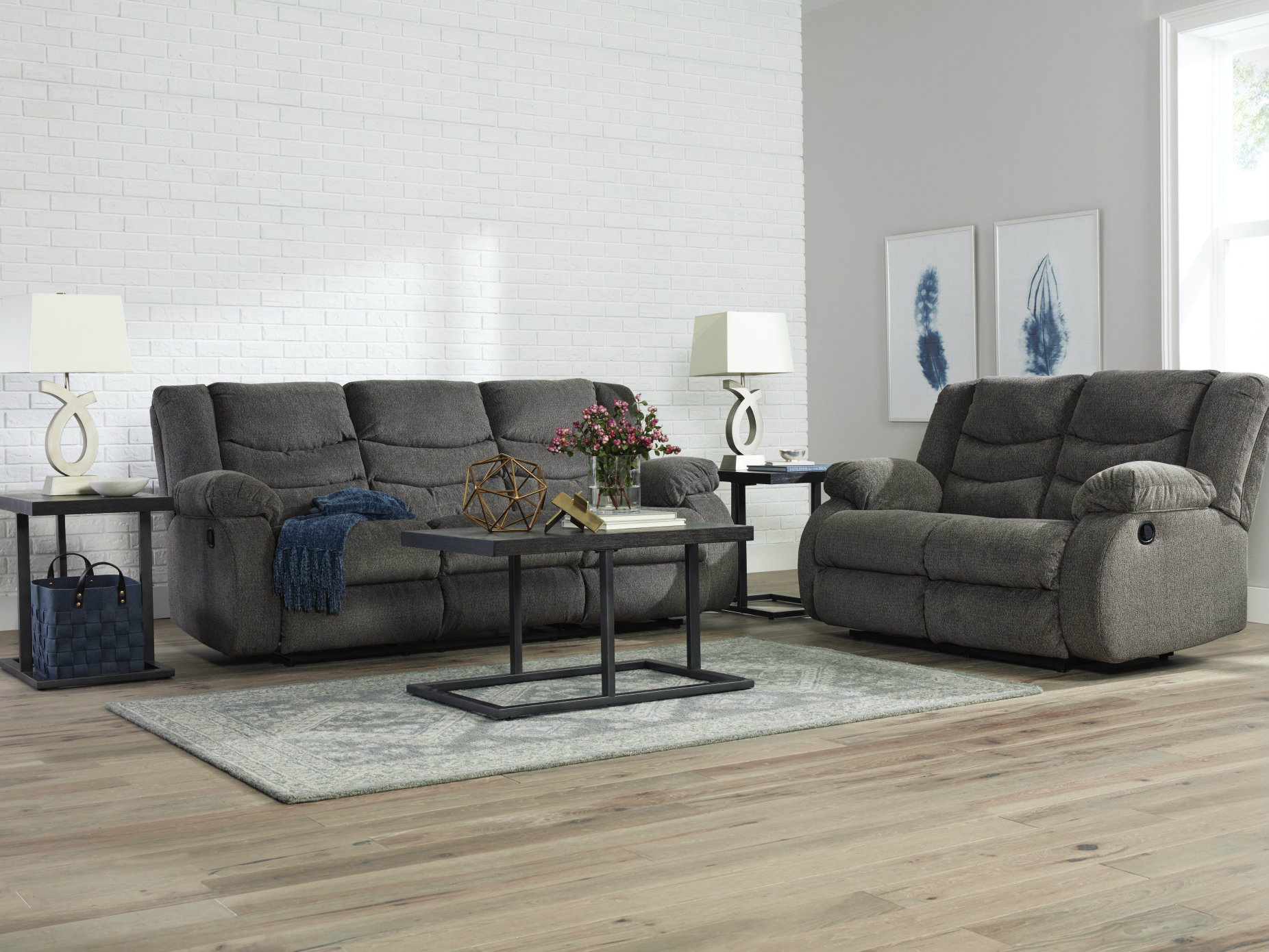 Recline in Comfort: Ashley Tulen Sofa & Loveseat | Rent-A-Center