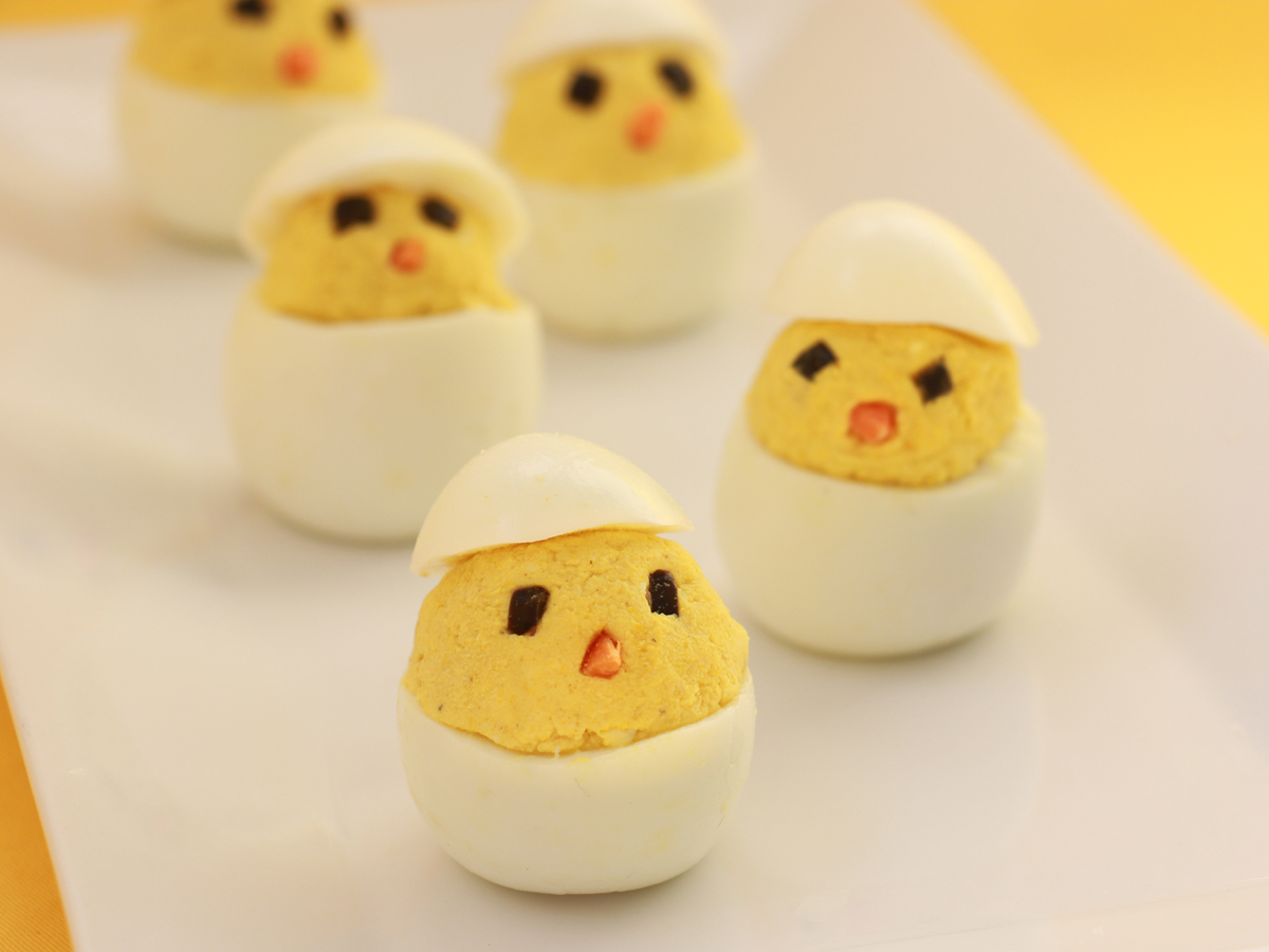 Easy Easter Recipe: Hatching-Chick Deviled Eggs