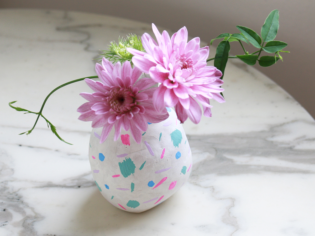Easy Mother’s Day DIY: Air-Dry Clay Vase
