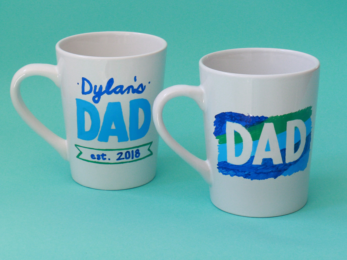 Father’s Day Gift Idea: Hand-Painted Coffee Mug