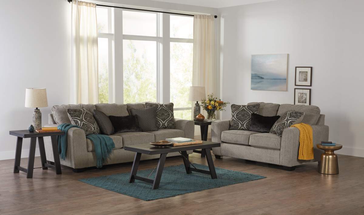 ashley parlston sofa and loveseat set | rent-a-center