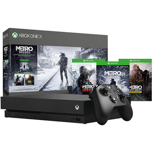 Rent Microsoft Xbox One X 1TB Gaming Console – Metro Trilogy Bundle