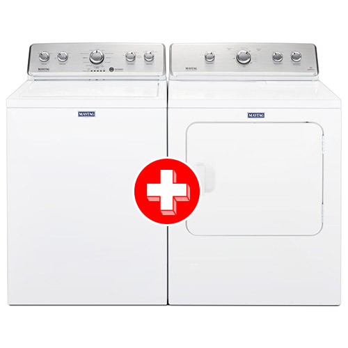 Máy giặt 3.8 Cu. Ft. và máy sấy điện 7.0 Cu. Ft. từ Maytag