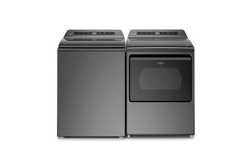 Black whirlpool chrome shadow washer and dryer