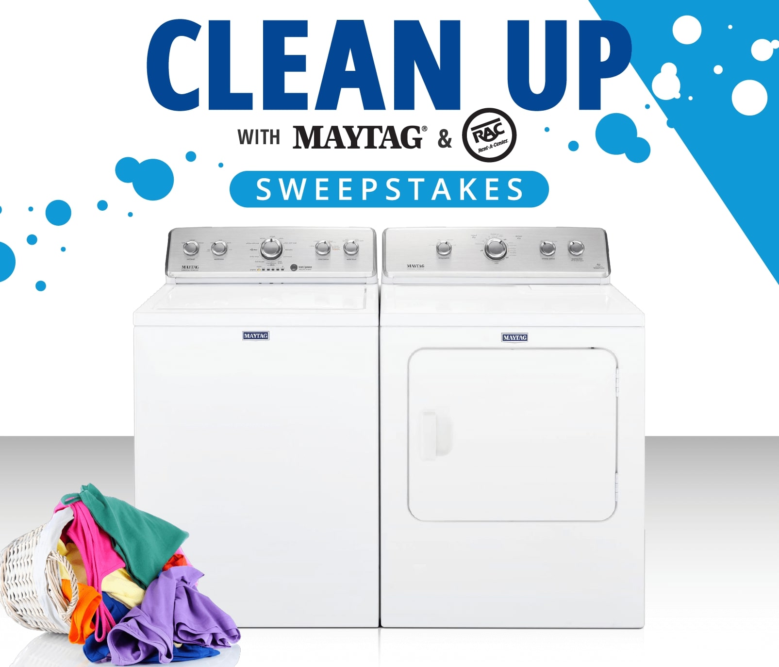 Clean Up With Maytag & Rent-A-Center Sweepstakes