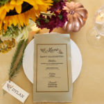 <b>Project One: Napkin Menu</b><br>Printing your menu on a napkin does double-duty by informing guests of the deliciousness to come and offering a unique keepsake.