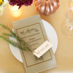 <b>Project Five: Place Cards</b><br>
Assigning a seat for each of your guests with a place card is a special touch.