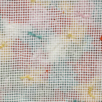 We used some colored yarn for a few of the pom-poms, so you could see what it looks like.