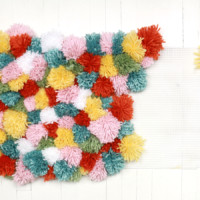 Keep going until you cover the rug pad.