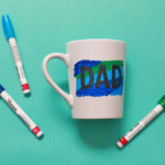 For something more colorful, add your stickers and then paint over them with the pens.