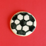 Soccer ball cookie