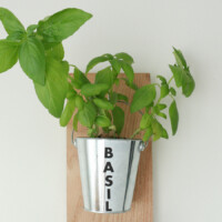 If you’d like, use alphabet stickers to label each container.