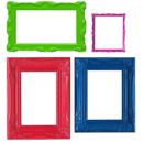 <b>A Gallery Wall</b><br> You don’t have to spend a lot of money on wall art when your child is an artist—and most children are. Simply choose some of your little one’s best work and collect a bunch of inexpensive frames in various shapes and sizes. Use spray paint in fun colors to make them pop, throw in a few cherished photos, and hang them all in a group for an instant gallery that’s a treat to look at. Various picture frames